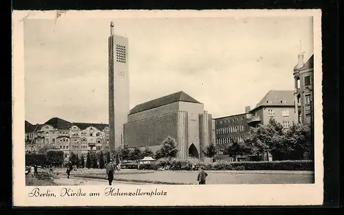 AK Berlin-Wilmersdorf, Kirche am Hohenzollernplatz