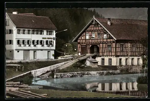 AK Ernstmühl Kreis Calw im Schwarzwald, Restaurant-Pension Anker