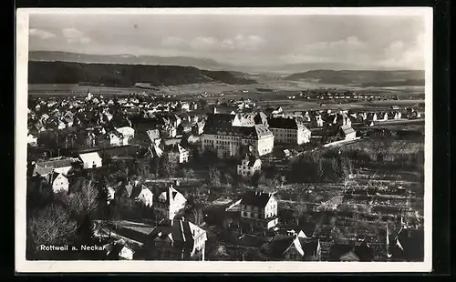 AK Rottweil a. N., Totalansicht vom Flugzeug aus