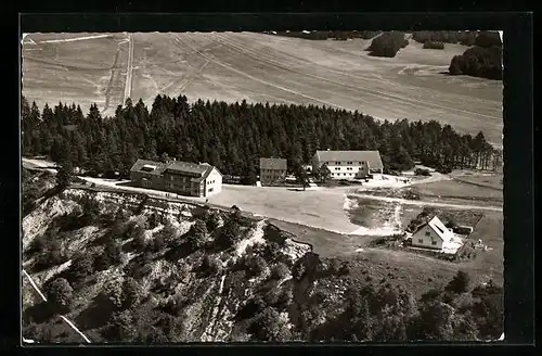 AK Spaichingen, Hotel-Restaurant Klippeneck vom Flugzeug aus
