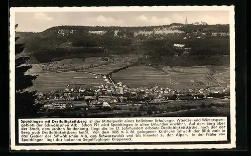 AK Spaichingen /Württ., Gesamtansicht mit Dreifaltigkeitsberg