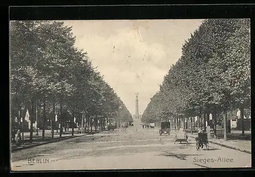 AK Berlin-Tiergarten, Sieges-Allee