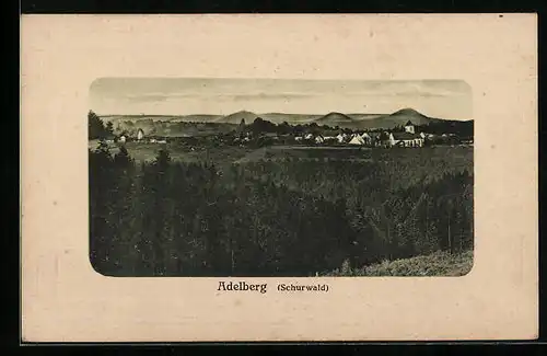 AK Adelberg (Schurwald), Ortsansicht aus der Ferne