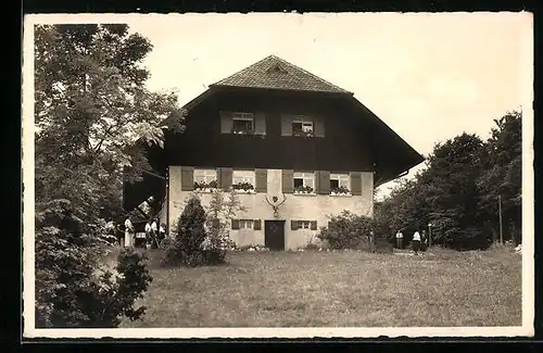 AK Schlat bei Göppingen, Wasserberg, Unterkunftshaus des Schwäb. Albvereins