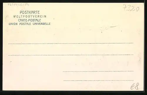 AK Hohenstaufen, Ortsansicht mit dem Berg Hohenstaufen