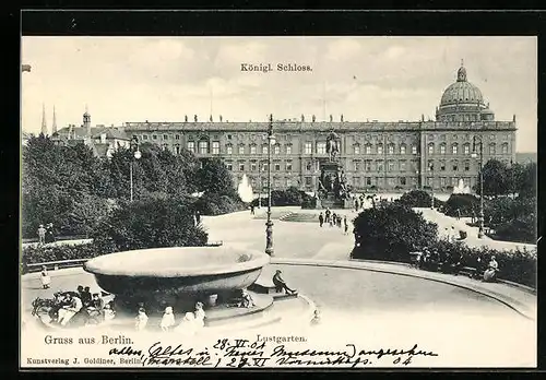 AK Berlin, Lustgarten im Königl. Schloss