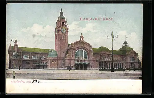 AK Wiesbaden, Hauptbahnhof