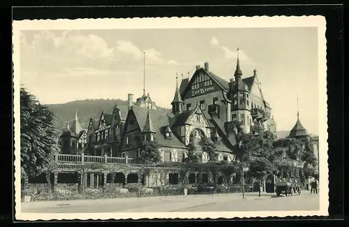 AK Assmannshausen a. Rh., Historischer Gasthof Zur Krone