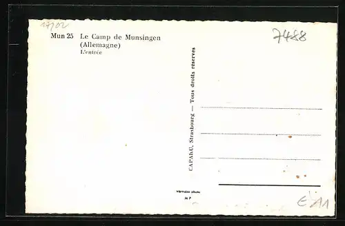 AK Münsingen, Le Camp-L`entrèe