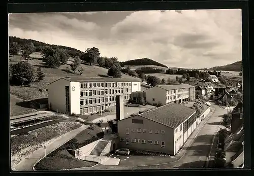 AK Tailfingen /Schwäb. Alb, Lammerbergschule aus der Vogelschau