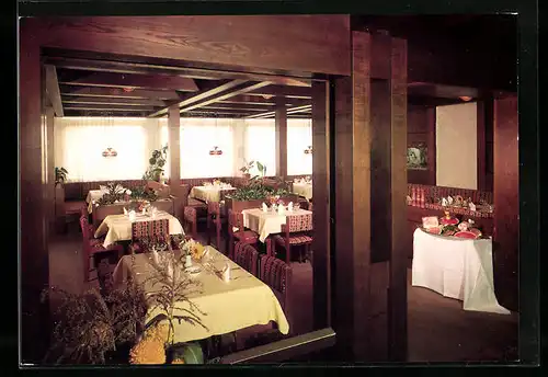 AK Wangen Kreis Göppingen, Restaurant im Hotel Linde