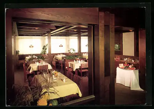 AK Wangen Kreis Göppingen, Restaurant im Hotel Linde