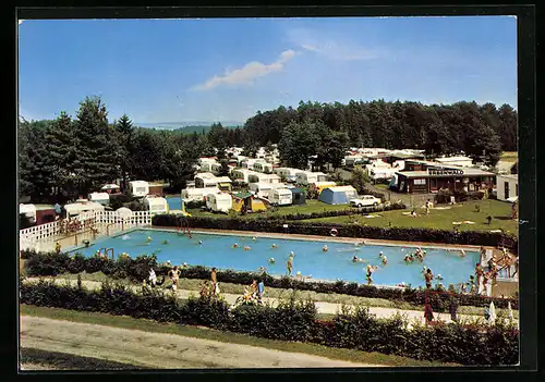 AK Liebelsberg /Schwarzw., Camping Erbenwald mit Schwimmbad