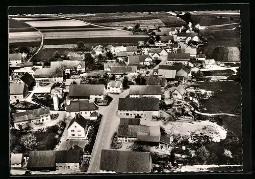 AK Laubach Kreis Biberach /Riss, Ortsansicht vom Flugzeug aus