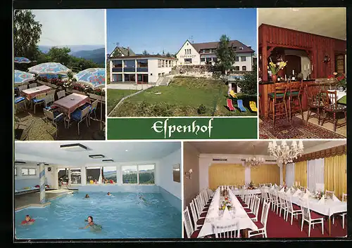 AK Espenschied /Rheingau, Hotel-Restaurant Espenhof in fünf Ansichten