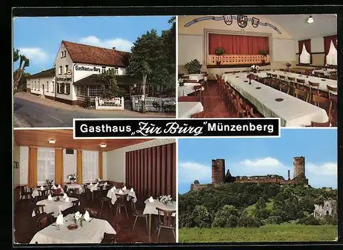 AK Münzenberg /Wetterau, Gasthaus Zur Burg-Der Zarenhof von Münzenberg