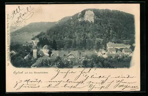 AK Eybach, Panorama mit Himmelsfelsen