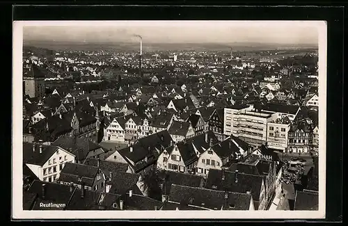 AK Reutlingen, Totale aus der Vogelschau