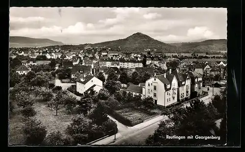 AK Reutlingen, Teilansicht mit Georgenberg