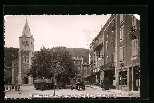 AK Le Cheylard, un coin de la Place Saléon-Terras