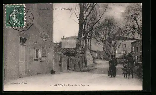 AK Grozon, Place de la Fontaine