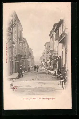 AK Le Teil, Rue de la République