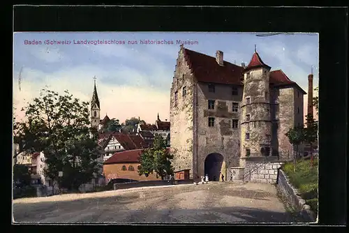 AK Baden, Landvogteischloss, jetzt historisches Museum