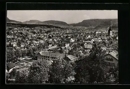 AK Aarau, Totale vom Berg aus gesehen