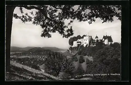 AK Lenzburg, Schloss gegen d. Staufberg