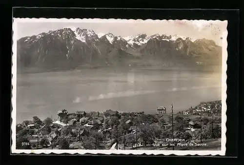 AK Chernex, Vue sur les Alpes de Savoie