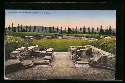 AK Brugg, Römisches Amphitheater Vindonissa