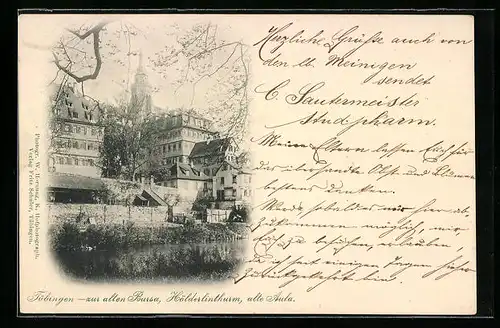 AK Tübingen, Zur alten Bursa, Hölderlinturm, alte Aula