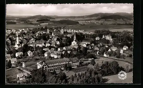 AK Isny / Allgäu, Totalansicht, Luftbild