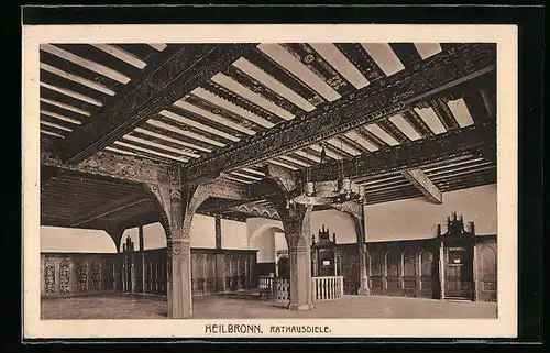 AK Heilbronn a. N., Rathausdiele