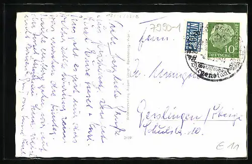 AK Fischbach / Bodensee, Gesamtansicht mit Gasthof Traube
