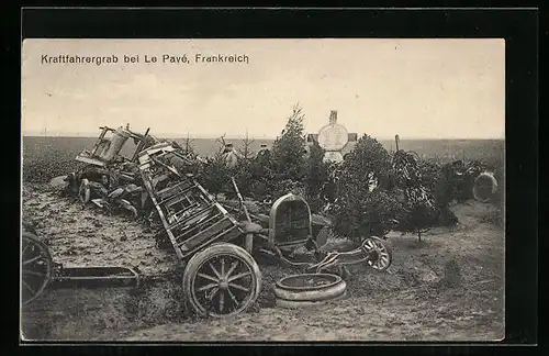 AK Kraftfahrergrab bei Le Pavé