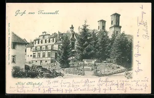 AK Frauenalb, Kloster und Hotel zum Klosterhof