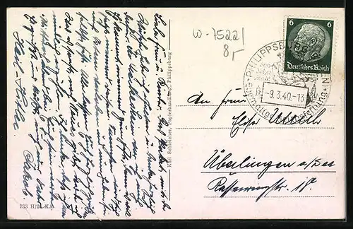 AK Philippsburg /Baden, Die Altrheinbrücke zur Rheinschanzinsel