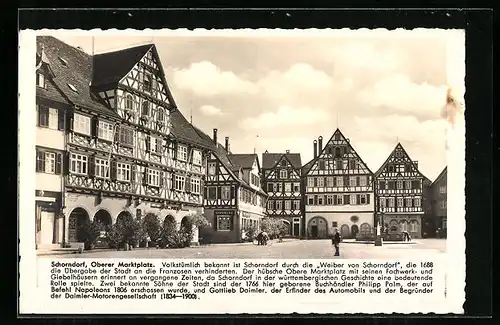 AK Schorndorf, Oberer Marktplatz