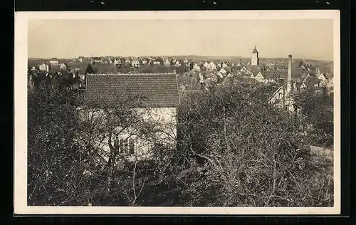 AK Waiblingen, Blick von der Korber Steige 11 mit Gärtnerei Widmayer