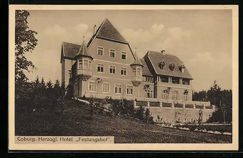 AK Coburg, Herzogliches Hotel Festungshof