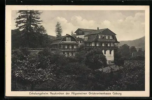 AK Neukirchen / Lautertal, Teilansicht des Erholungsheims der AOK Coburg