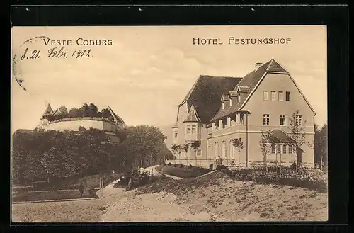 AK Coburg, Hotel Festungshof und Veste