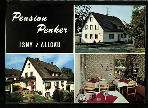 AK Isny /Allg., Pension Penker mit Terrasse