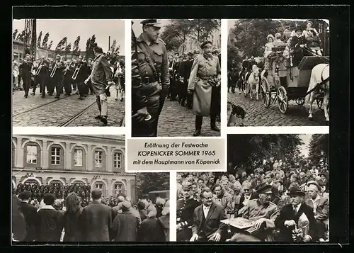 AK Berlin-Köpenick, Festwoche Köpenicker Sommer 1965, Eröffnung mit Hauptmann