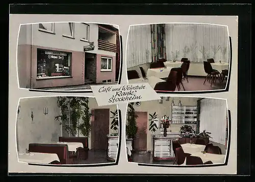AK Stockheim /Kr. Heilbronn, Cafe und Weinstube Rank