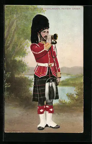 AK Bugler, Seaforth Highlander, Review Order