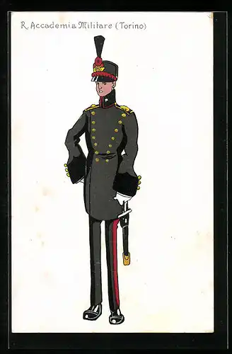 Künstler-AK Torino, R. Accademia Militare