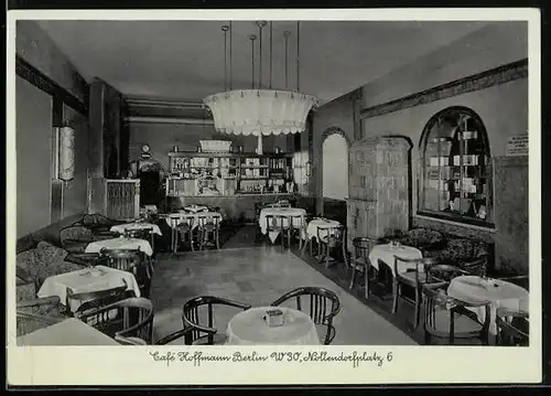 AK Berlin-Schöneberg, Café Hoffmann am Nollendorfplatz 6