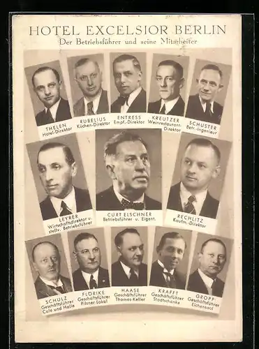 AK Berlin-Kreuzberg, Hotel Excelsior, Betriebsführer Curt Elschner, Leyrer